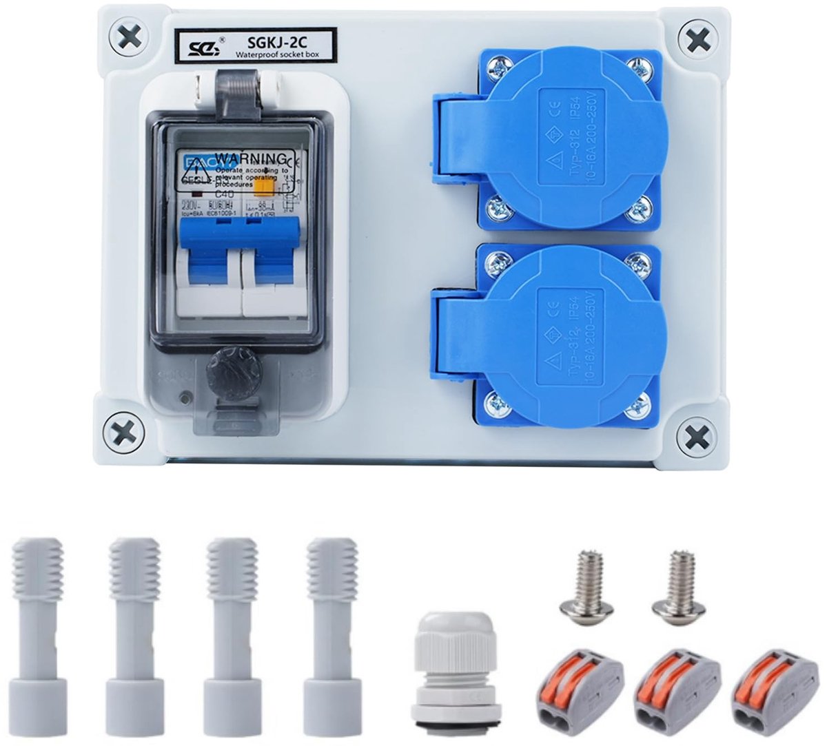 SolidKeus - Power Distributor met Lekbescherming 50A