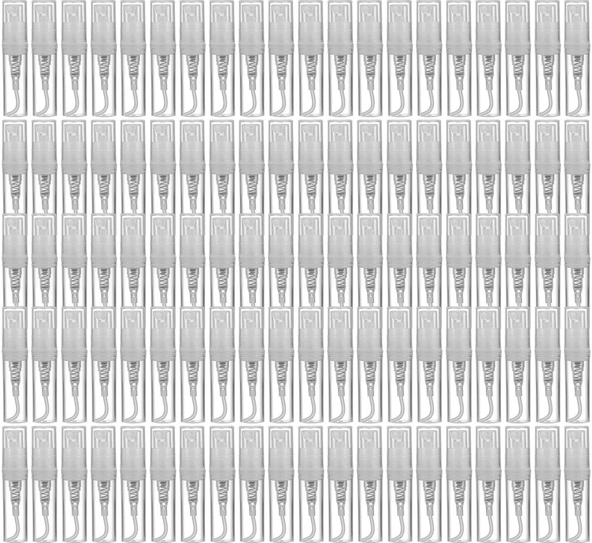 SolidKeus - Set van 100 Lege Spuitflessen 2 ml voor Parfum