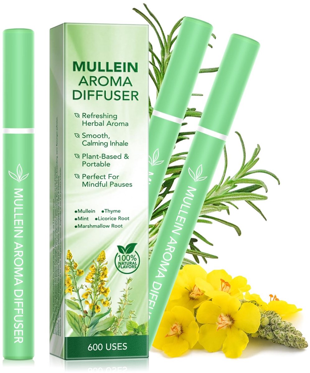 SolidKeus - Set van 3 Draagbare Aromapennen met Pepermuntolie