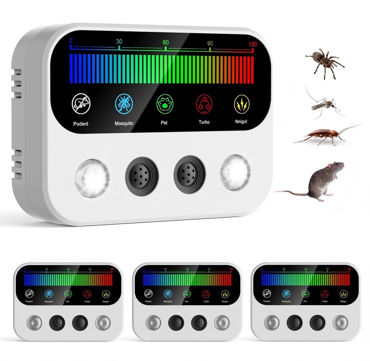 SolidKeus - Ultrasonic Mouse Repellent met Dual Speakers