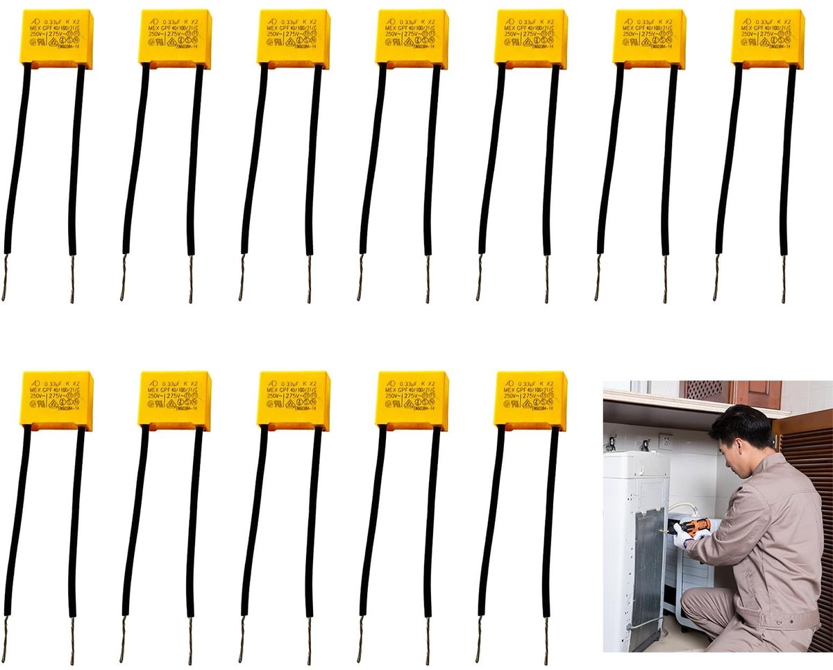 SolidKeus - 12 Stuks Veiligheidscondensatoren voor Elektronische Apparaten