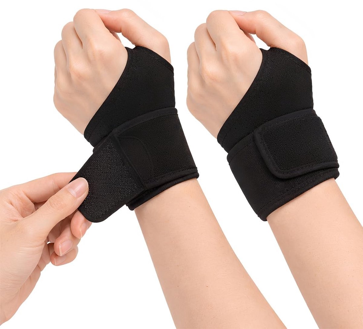 SolidKeus - 2 Stuks Polsbandages voor Sport en Ondersteuning