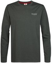 Petrol Industries - Heren Longsleeve T-shirt porter - Groen - Maat L