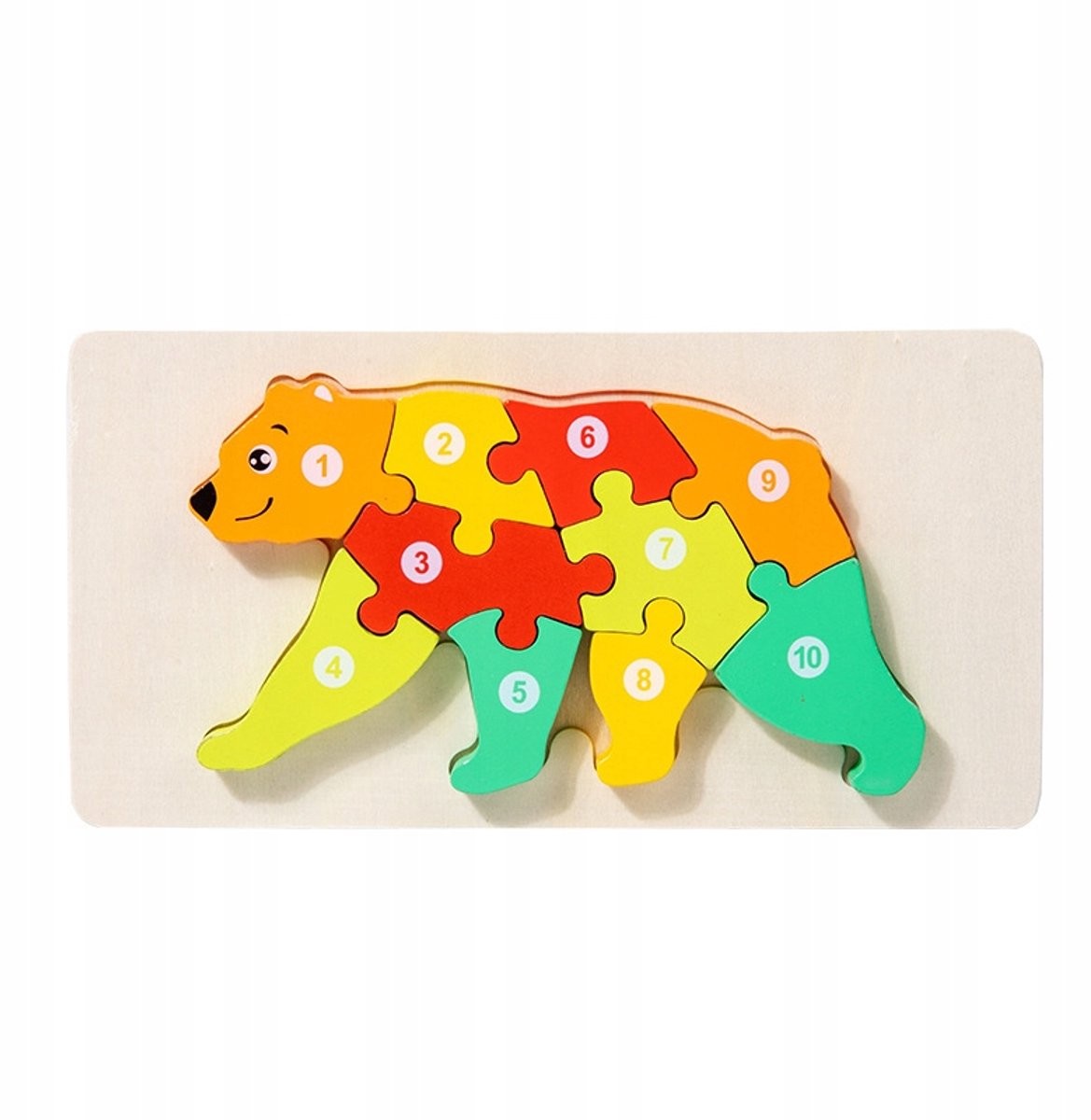 Houten Puzzel Beer voor Kinderen 3+ | Educatief en Veilig