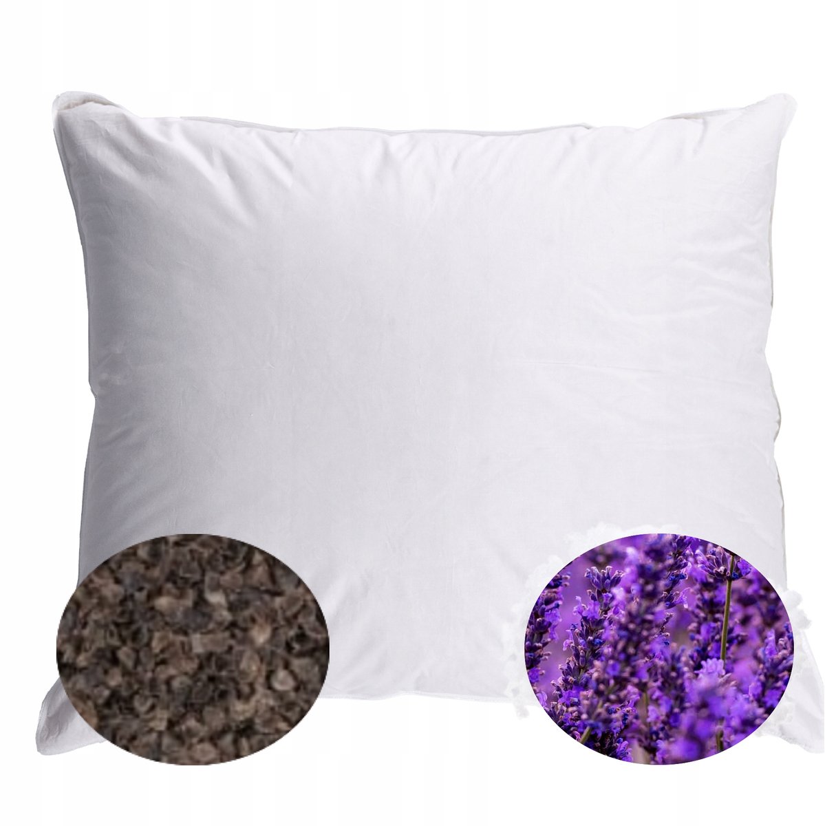 Gezondheidskussen 40x40cm met Boekweit en Lavendel - Natuurlijk Comfort