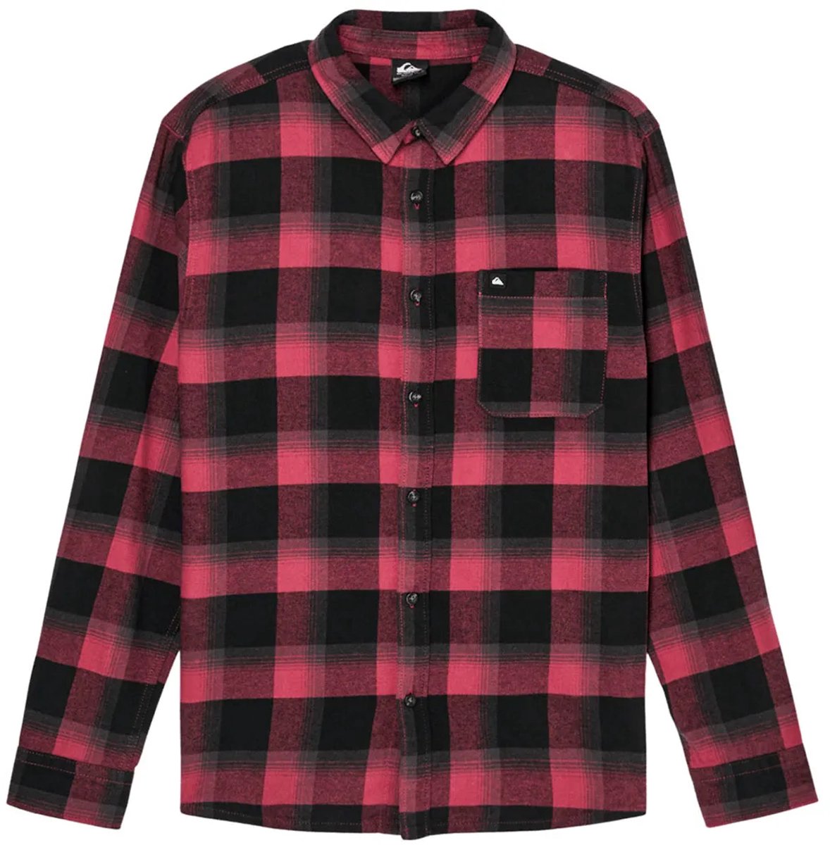 Quiksilver Motherfly Plaid Overhemd Met Lange Mouwen Rood L Man