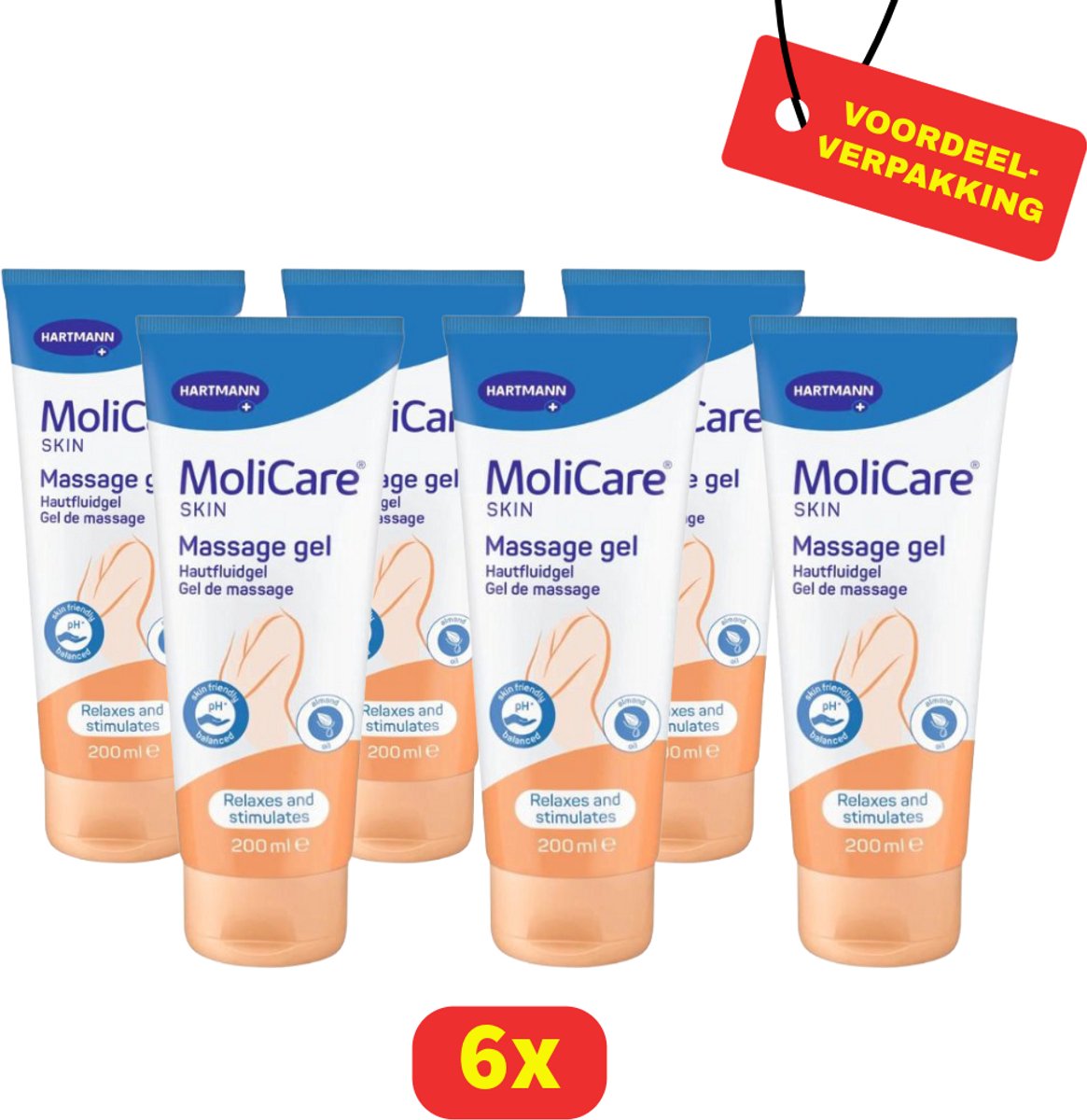 MoliCare® Skin Massage Gel - 6 x 200ml - Voordeelverpakking