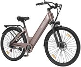 C1 28 inch Elektrische Fiets - 250W Motor - 36V 13Ah Accu - Bereik tot 80-100km - Shimano 7-Snelheden - Max 25km/u - - Verende Voorvork -Elektrische stadsfietsen -Champagne goud