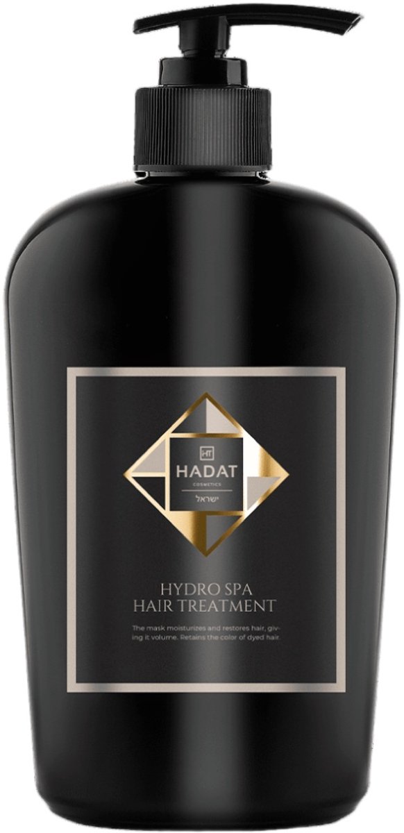 Hadat Cosmetics Haarmasker - Hydro Spa Hair Treatment - Intensieve Hydratatie - Voor Droge Beschadigde En Gekleurde Maten - 500 ml