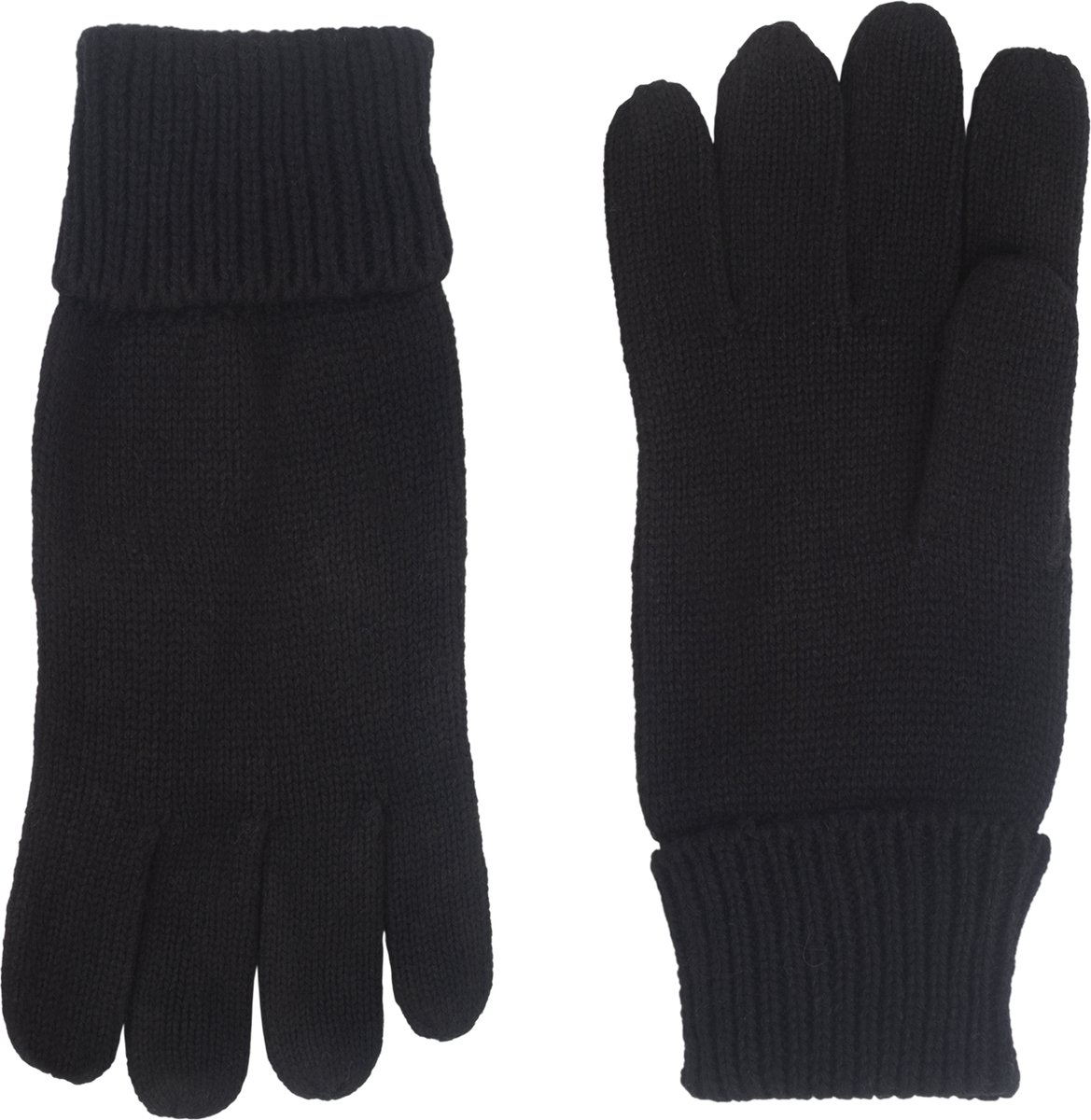 Laimböck Hannover - Gebreide heren handschoenen van 100% zuiver wol Kleur: Zwart, Maat: 9