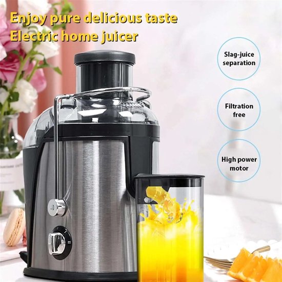 NextNovaDeals juicer - Slowjuicer - Groenten en fruit juicer - Grote vulopening - 2 snelheden - 400 ml - 400 watt van NextNovaDeals — afbeelding 3