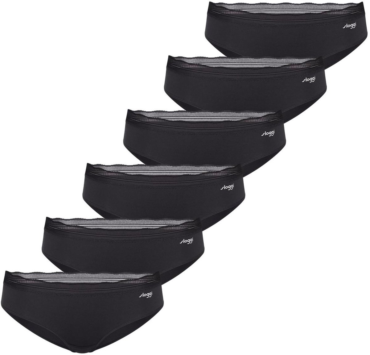 sloggi Dames hipster slip 6 pack Go Blush