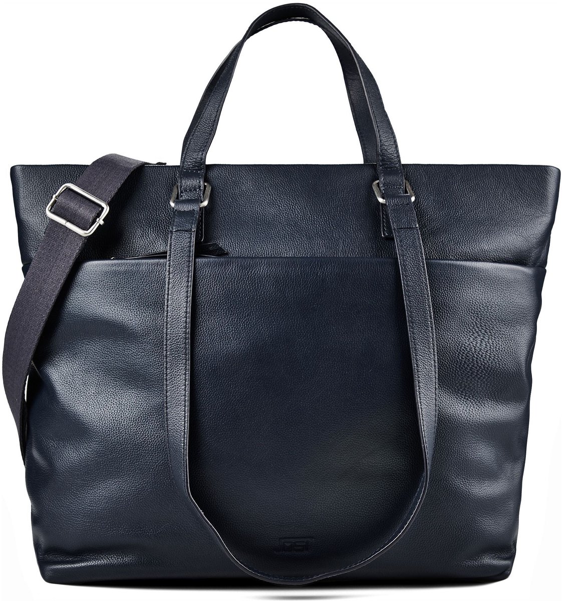 JOST Leren business tas shopper met laptopvak Lysa Business Shopper Navy donkerblauw