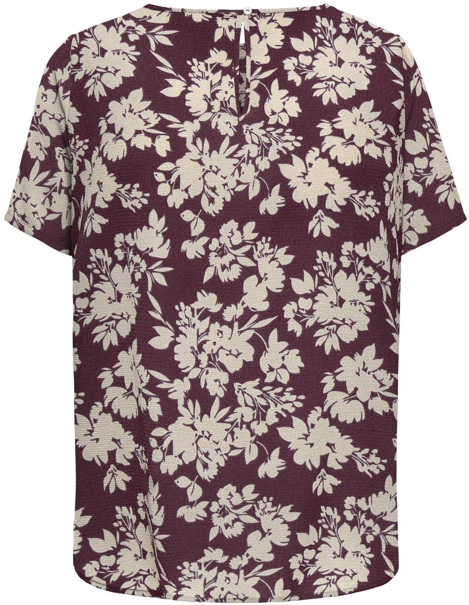 ONLY CARMAKOMA - CARVICA S/S TOP WVN NOOS Dames Top