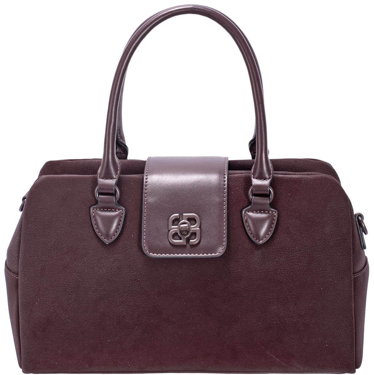 David Jones kunstlederen suede handtas Oona - Dames - Koffie
