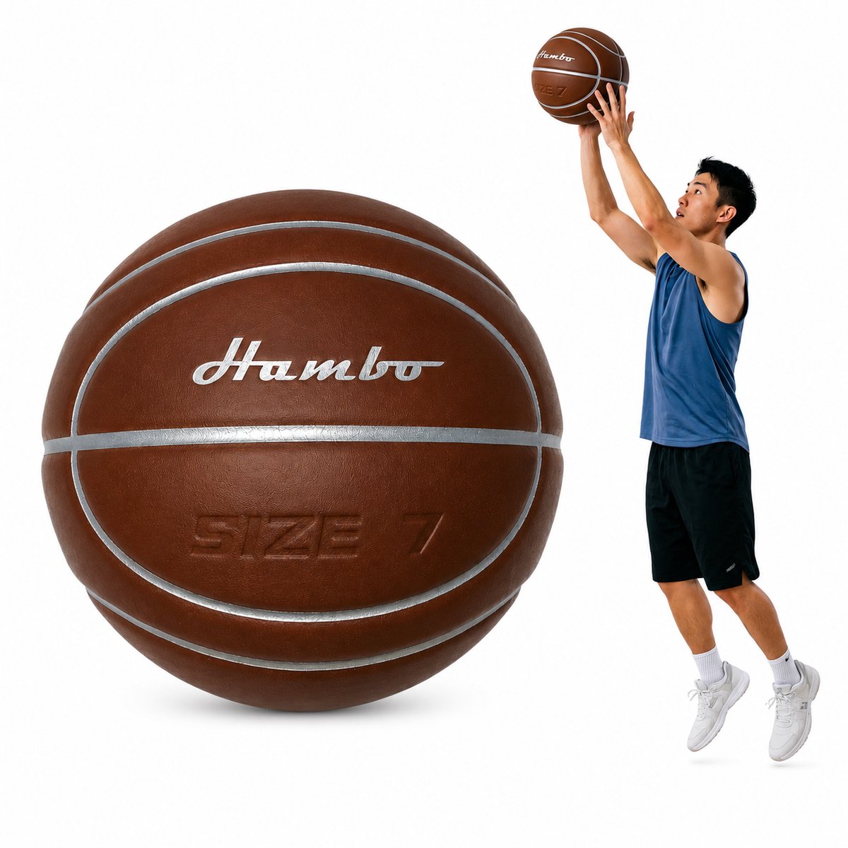 North Collective Silent Basketball – Stille Basketbal Maat 7 - 600 gram -Geluidloos trainen - Voor Binnen en Buiten