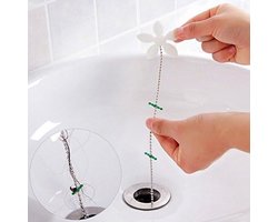 afvoer ketting haar schone badkamer douche ketting haarreiniger - 2 stuks - INTERKITCHEN©