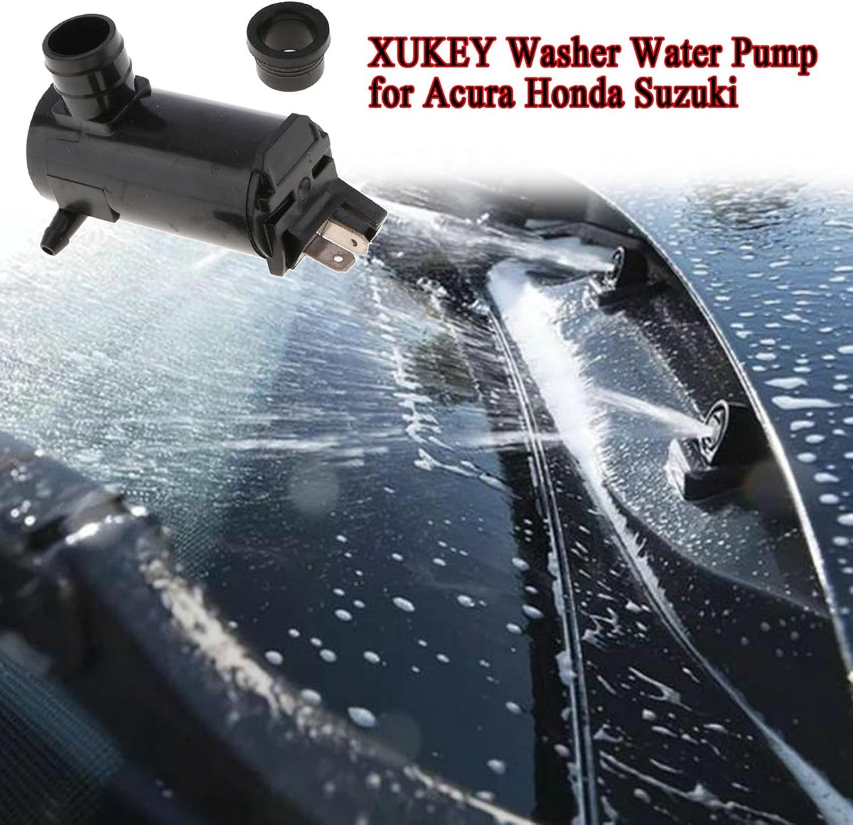 Ruitensproeierpomp voor Acura Honda Suzuki, 38512SDAA01 Auto Elektrische Waterpomp, Ruitensproeierpomp voor Acura Honda Suzuki