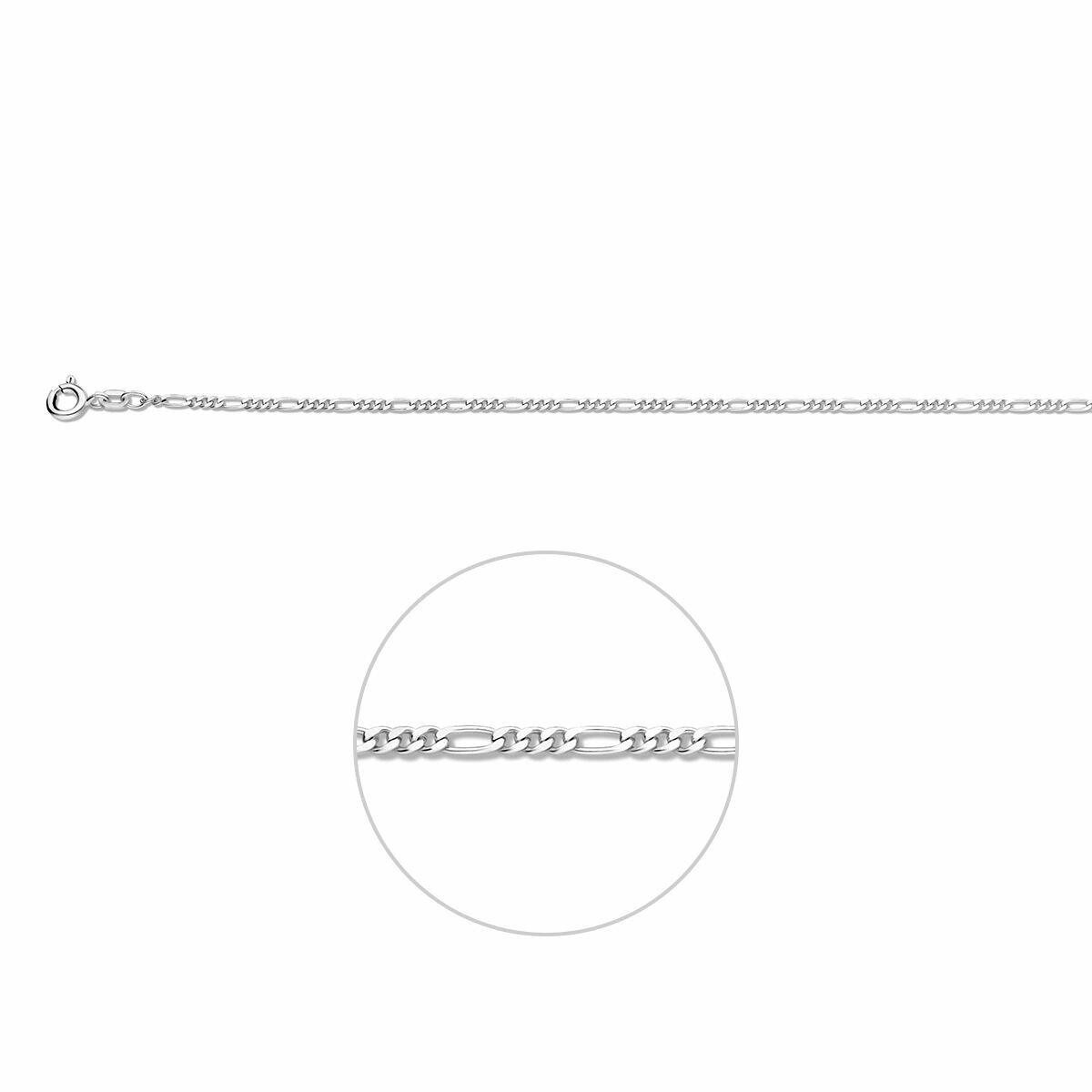 925 zilveren Figaro ketting dames en heren – 1,9 mm breed – 50 cm – sterling zilveren collier