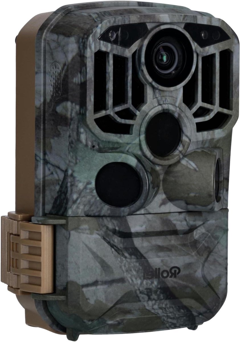 Wildcamera 4K WiFi - Nachtcamera Wildlife - Naturopnames Maken - Bewegingsdetectie Nachtzicht - 13.8 x 8.3 x 6.2 cm - Camouflage
