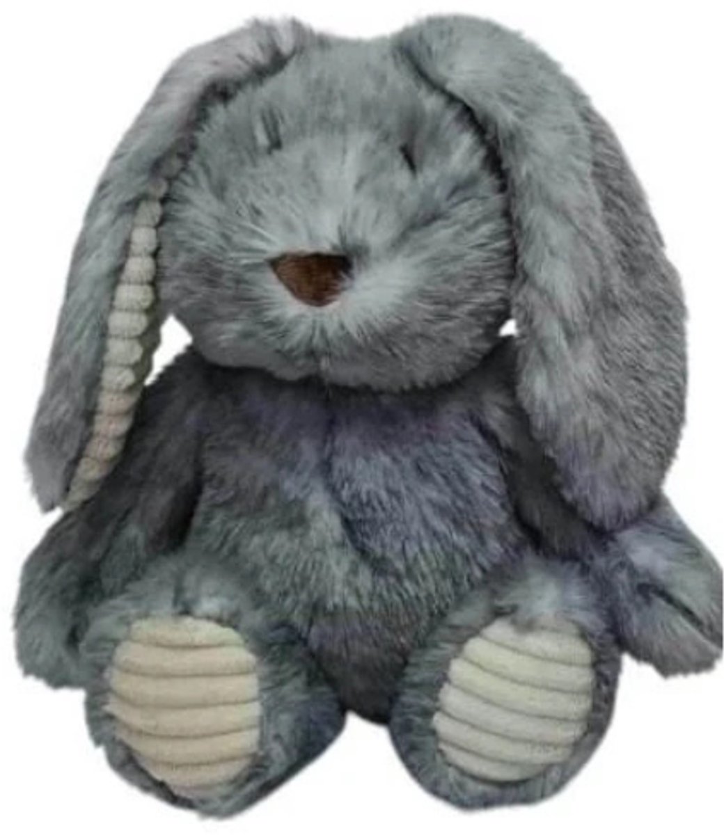Knuffelkonijn Dikkertje Bunny Grijs 35cm Knuffel Pluche Konijn