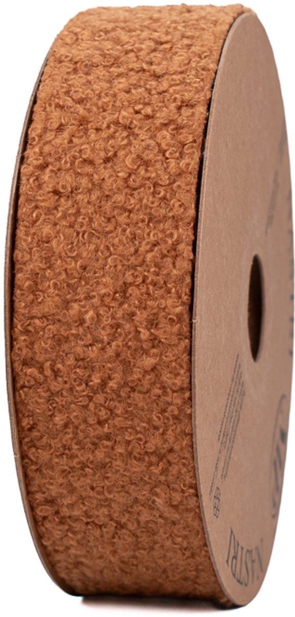 Teddy lint - 38 mm x 10 meter - bruin