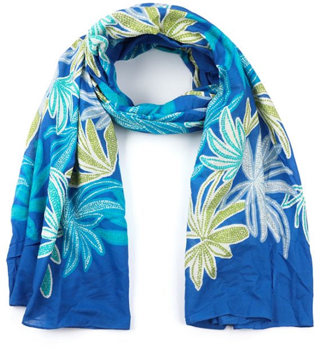 Sunset Fashion Sjaal Zomer blauw 190x100cm