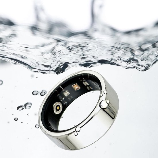 Slimme Ringen - Gezondheids tracker - Activiteiten meten - IP67 Waterdicht - 2.5 mm dik - Zilver — afbeelding 4