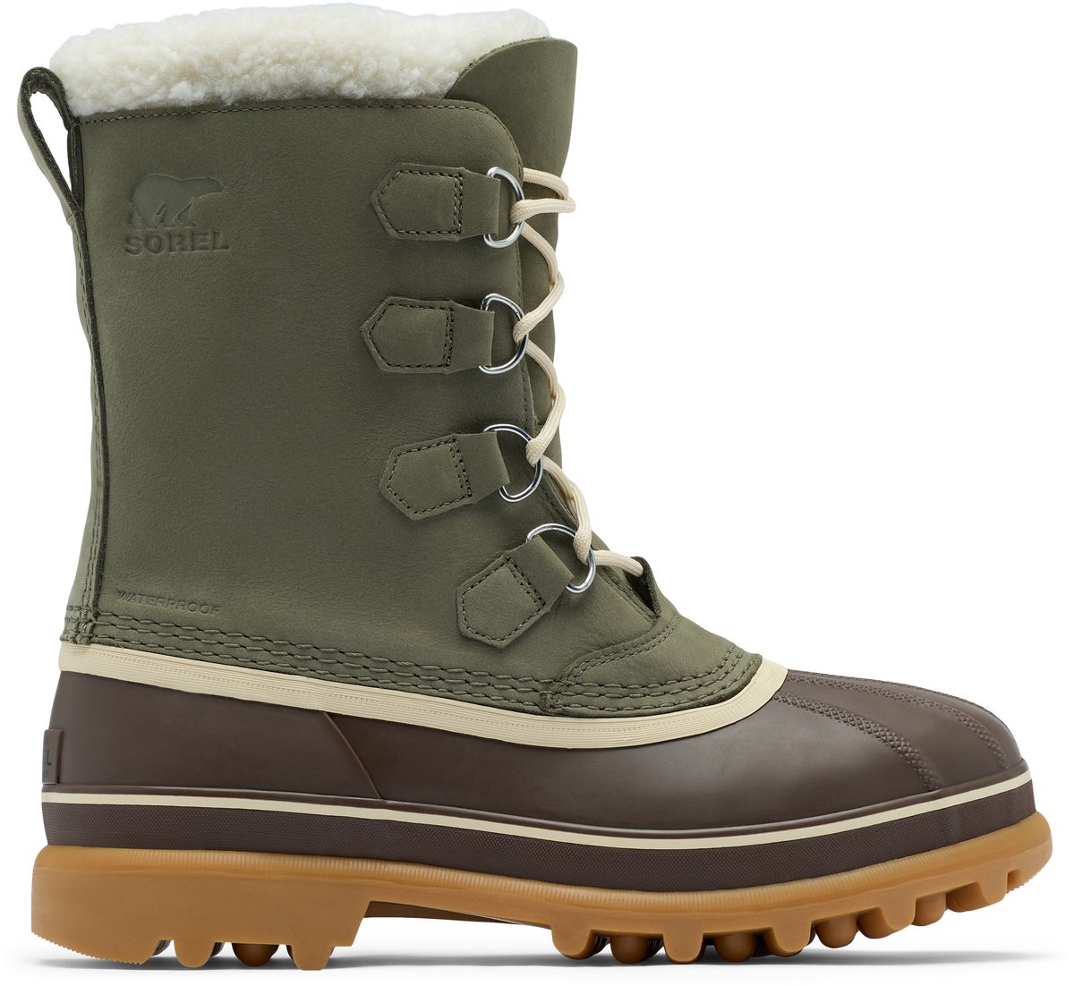 Sorel CARIBOU™ WP Heren Snowboots Stone Tobacco Groen