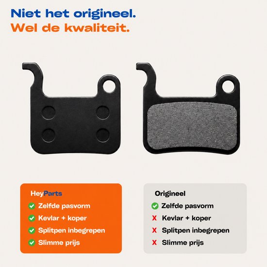 HeyParts Hydraulische Fatbike Remblokken - Geschikt voor Ouxi V8, H9 & QMWheel V20, V30 — afbeelding 2