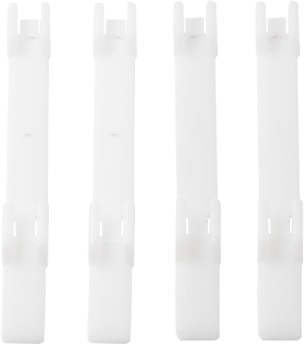 4 Schroefscharnieren Deur Scharnieren Nylon scharnieren compatibel met Thetford caravans of campers Cargodeur SFD 26430 HP7 (Wit)