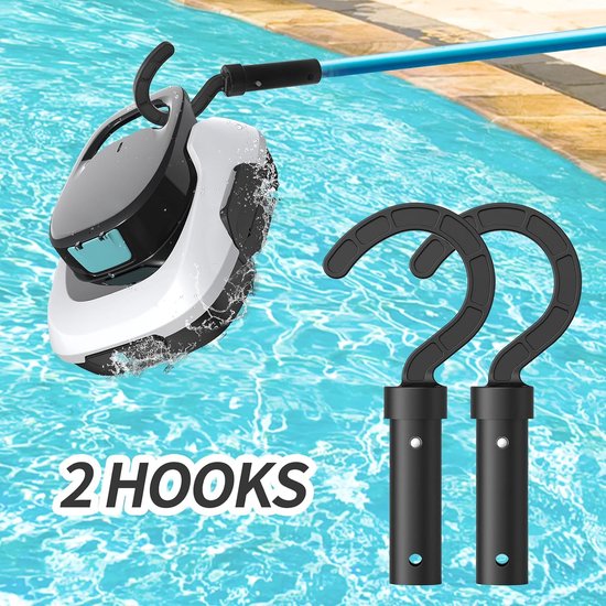Haak voor zwembadrobot, accessoirehaken voor zwembadrobots, zwembadhaken, stangen, accessoirehaken, zwembadrobots, draadloze zwembadrobot, compatibel met alle soorten zwembadreinigers (2 — afbeelding 3