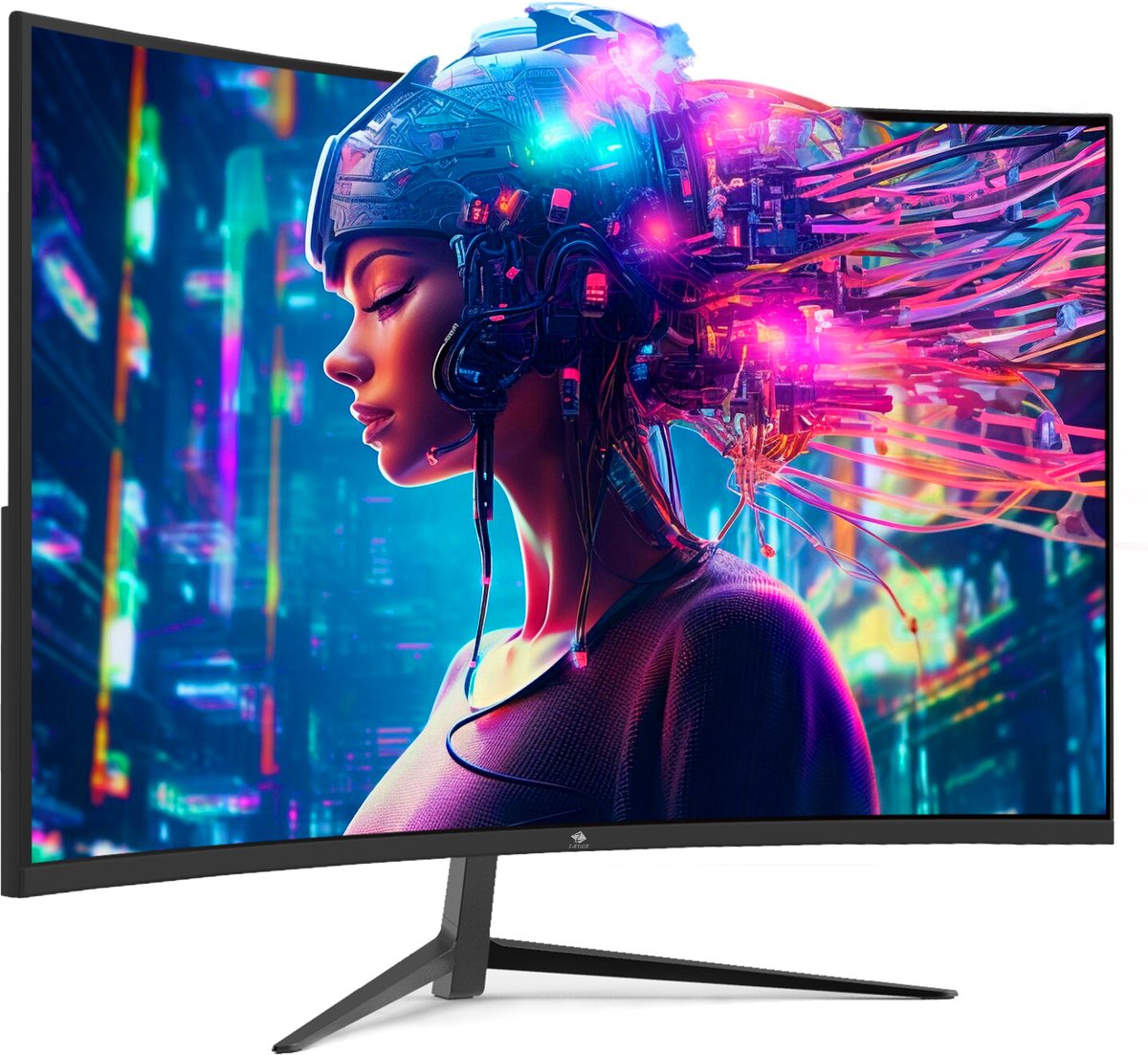 Z-EDGE 27-inch Curved Gaming Monitor UG27 - FHD 1920x1080P - 200Hz - MPRT 1ms - HDMI 2.0 & DisplayPort 1.4 - Zwart