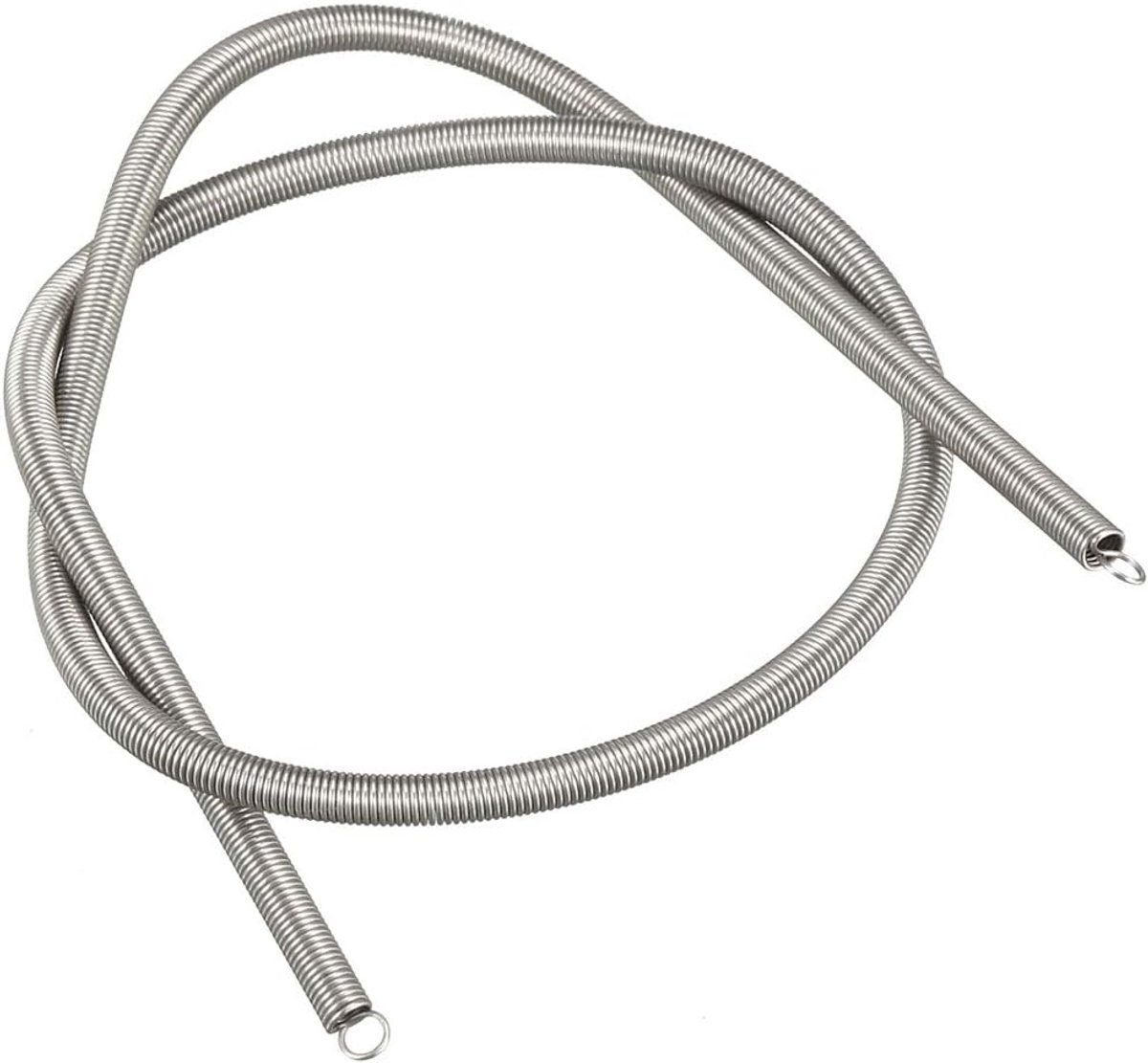 sourcing map 2,5x18x70 mm verenstaal kleine dubbele haak trekveer 0.4x3x300mm-1pcs
