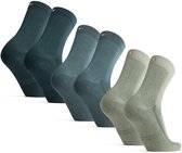 DANISH ENDURANCE Chaussettes classiques en viscose de Bamboe pour hommes et femmes - 3 paires - Super douces - Multicolores - Taille 39-42
