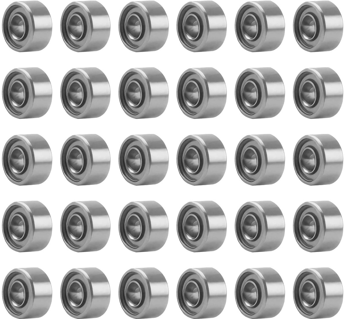 Lagers, precisie-groefkogellagers (3 x 8 x 4 mm), dubbel afgeschermde kogellagers van koolstofstaal, voor skateboards, trolleys, elektromotoren en meer