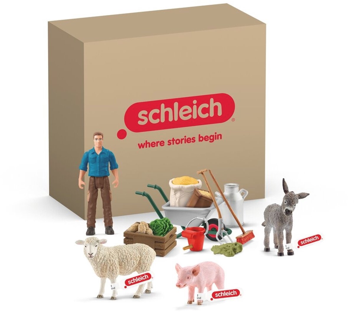 Schleich Farm World Voertijd op de boerderij 72287