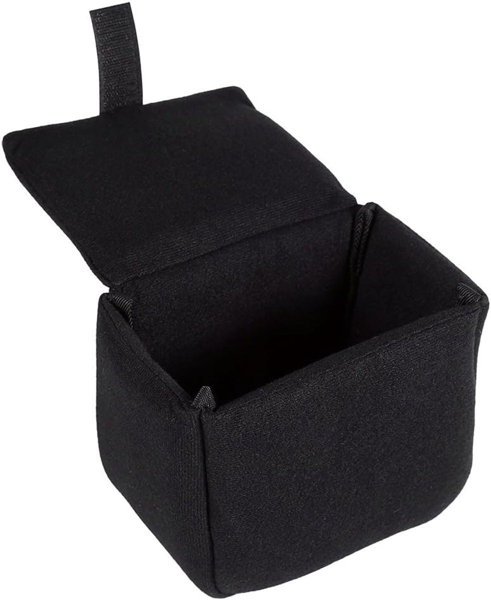 Schokbestendige Fluwelen Cameratas, Scheidingswanden, Klittenband, voor Fotograferen (BLACK)