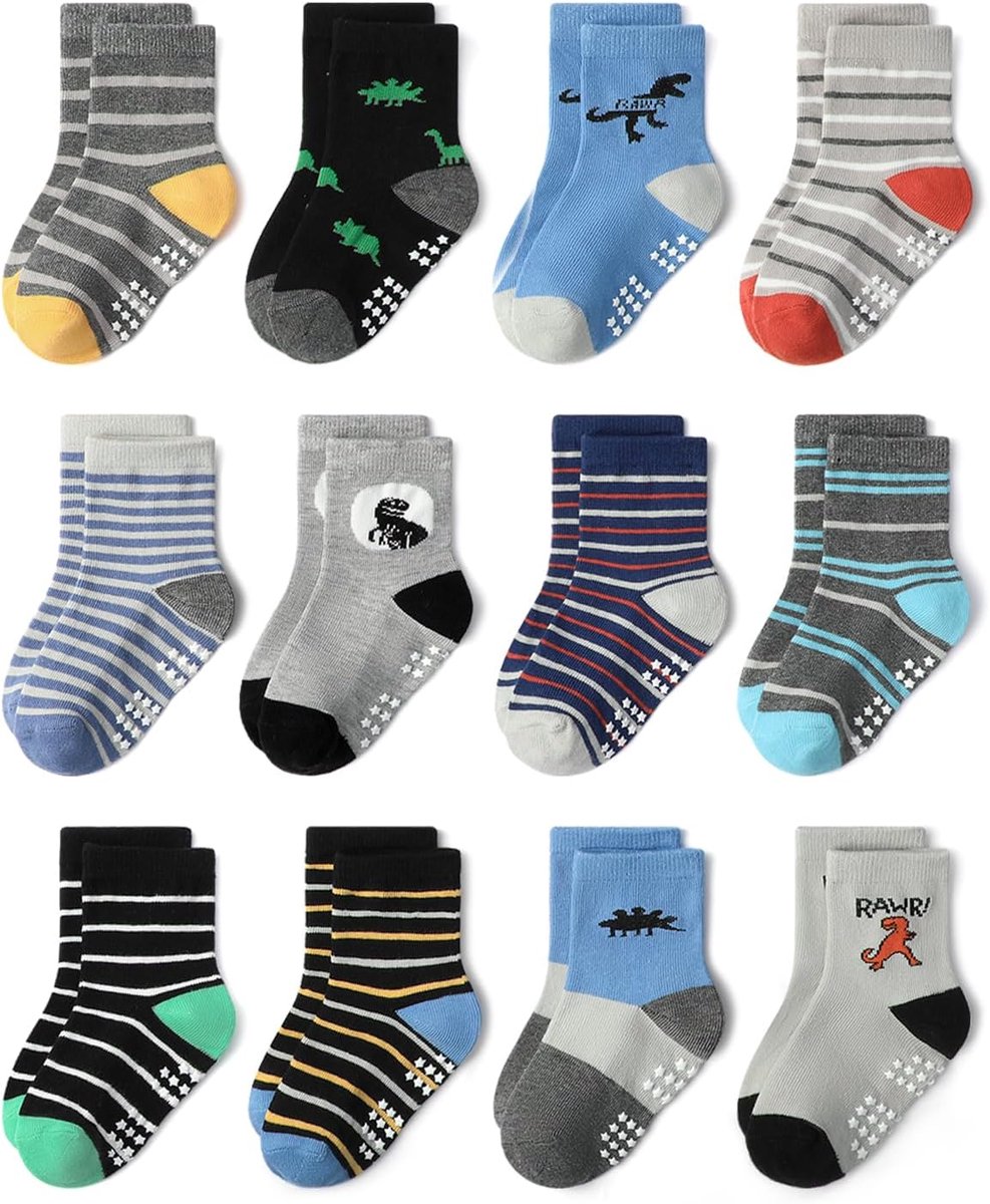 Sokken voor kinderen, babysokken, antislipsokken voor kinderen, ABS antislip peuters, babysokken, voor 1-3 jaar