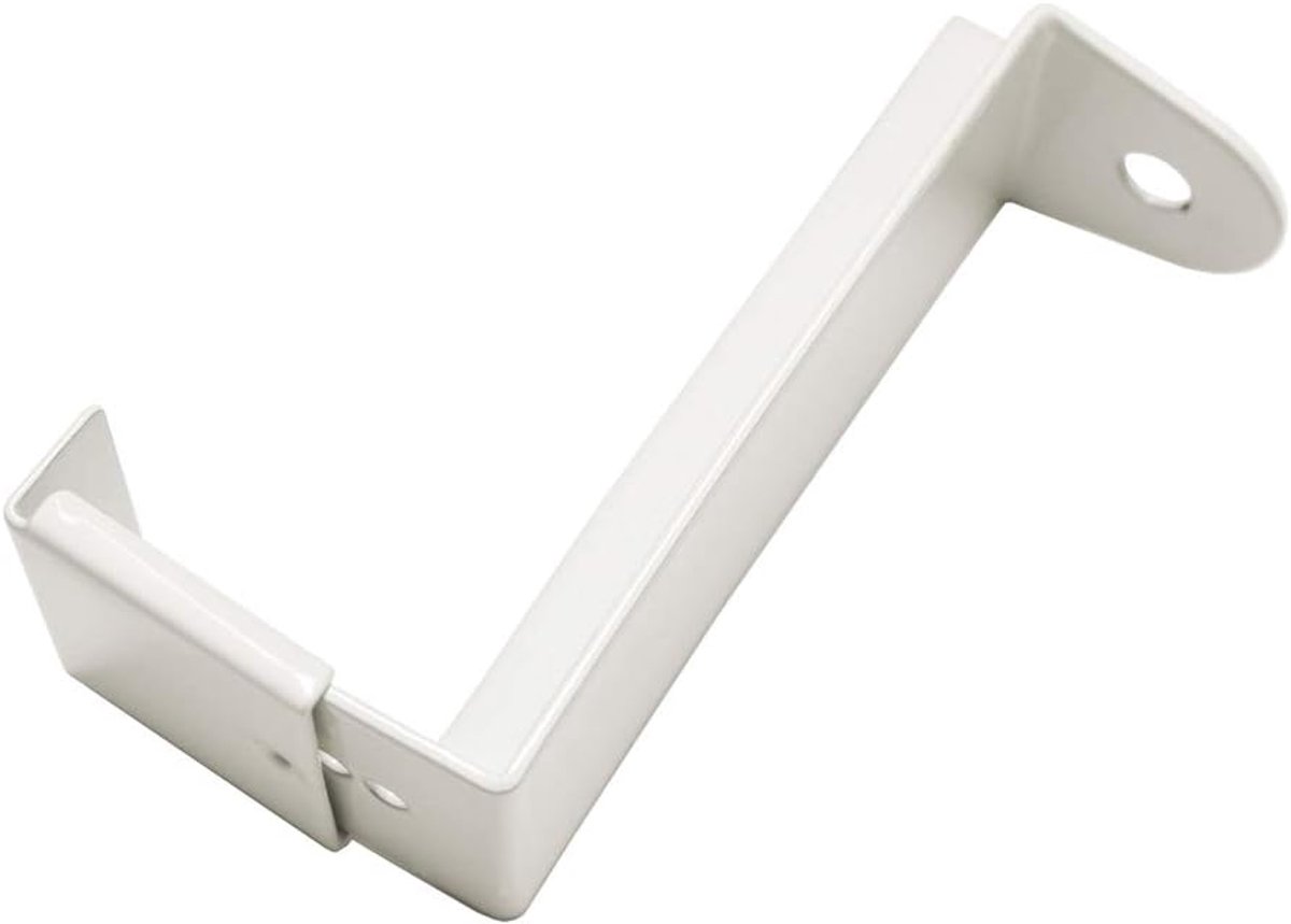 Adapter voor roede met klemsteunen, Ø9 mm, 2 stuks, verstelbereik: 20-28 mm, metaal, wit