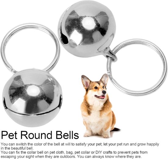 2 stuks Roest Anti-verloren Koperen Bells Extra Luid Paar Kat & Hond Messing Draagbare Bells Kraag Charm Bells voor Besparen Vogels & Wildlife — afbeelding 2