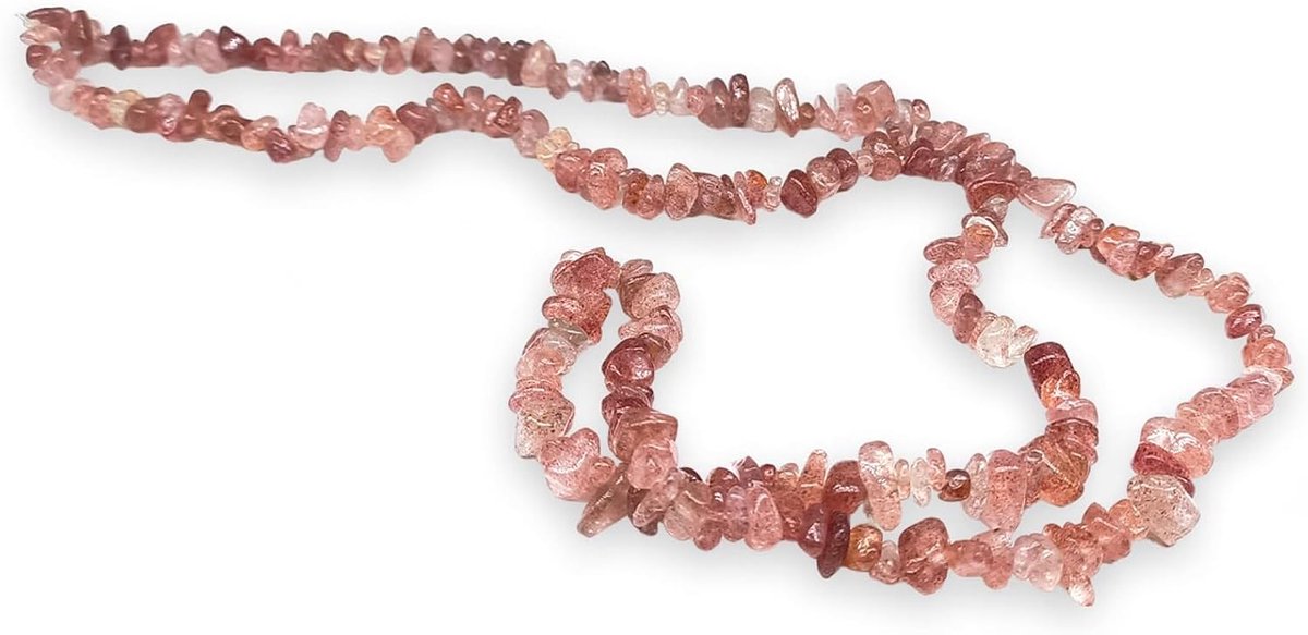 - Ketting met chips van natuurstenen voor kristaltherapie, reiki en meditatie - 75-80 cm