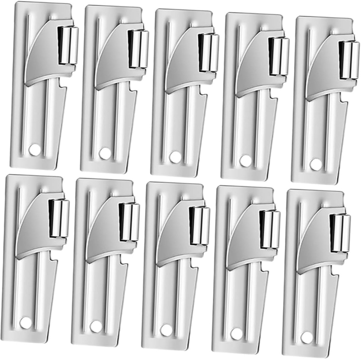 10stuks Draagbare Rvs Blikopener Flesopener Multifunctioneel Keuken Kampeergereedschap Voor Eenvoudig Gebruik Betrouwbaarheid