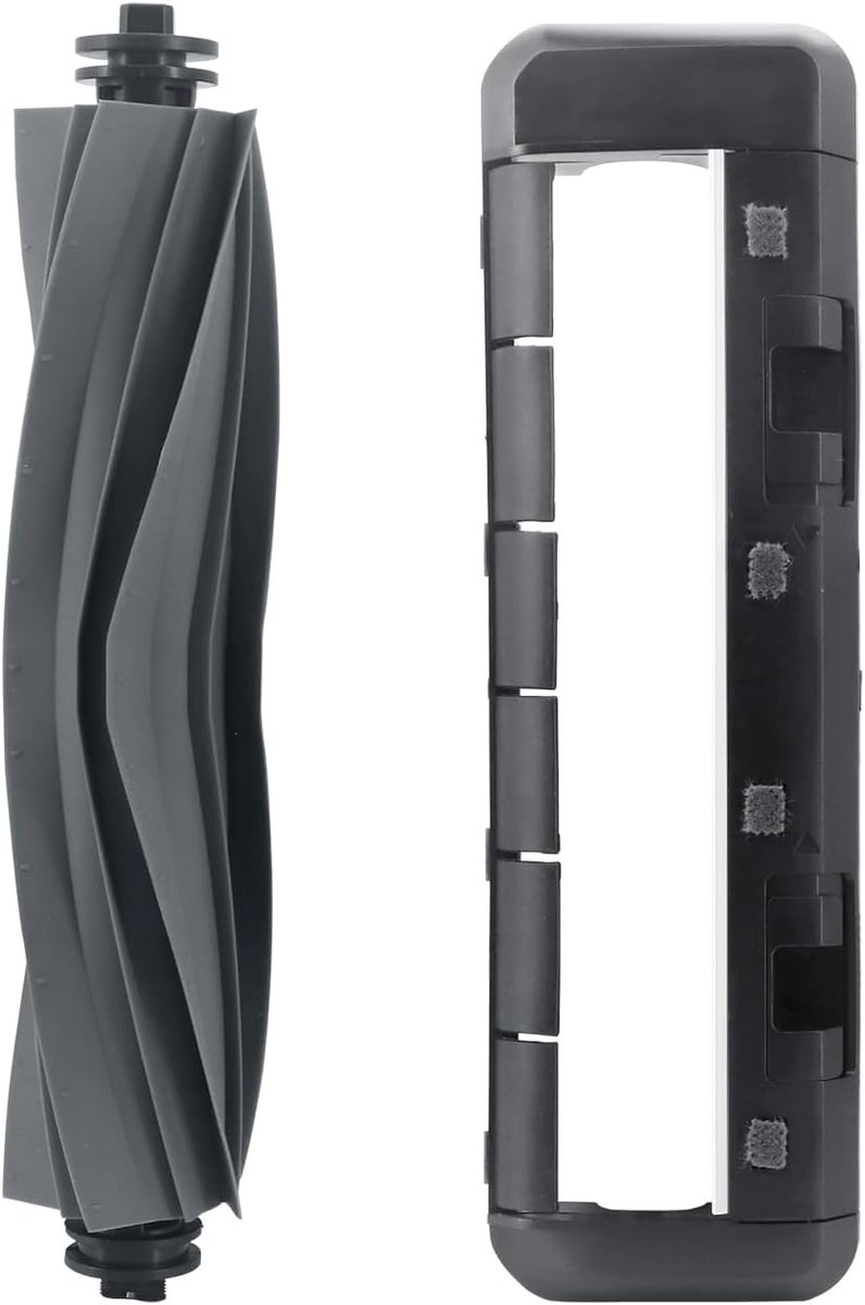 borstel zonder borstelharen voor Dreame X40-serie X40 Pro X40 Ultra, L10s Ultra/L10s Pro rubberen borstelafdekking en reserve-rubberen borstel voor stofzuigers