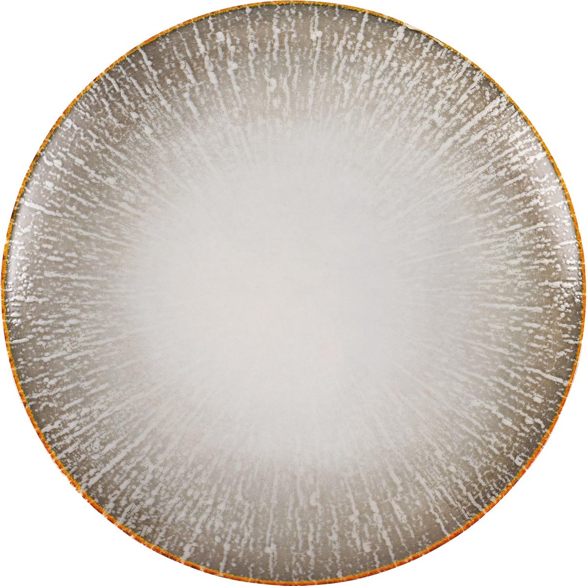 & Bos Juntos bordenset 6x, porselein, met patroon, 24 cm, grietas, voor desserts en ontbijt