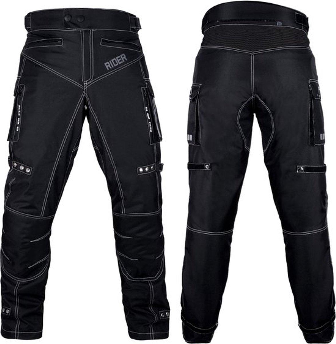 Motorbroek voor heren Dual Sport Motocross Motorbroek Rijden Overbroek Enduro Adventure Touring Waterproof CE Armored All-Weather - (Waist 40''-42'' Length 32'') - Motorcycle Pants Riding Overpants Enduro Waterproof CE Armored All-Weather