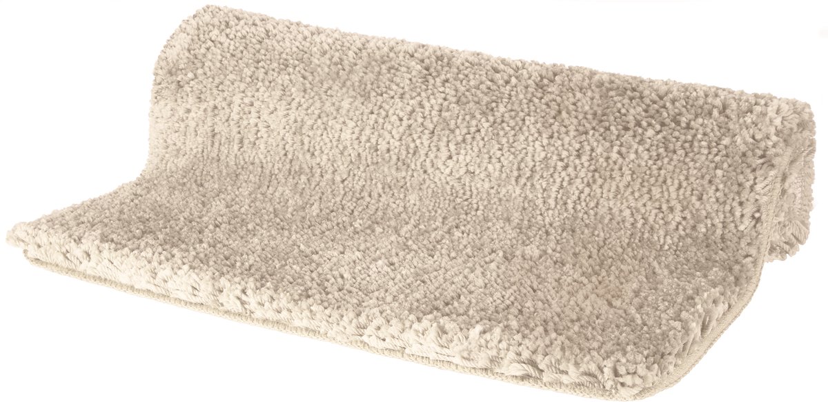Spirella Badmat – Antislip Badkamermat van Microvezel – Zachte Badmatten met Lang Poolhaar van 40 mm