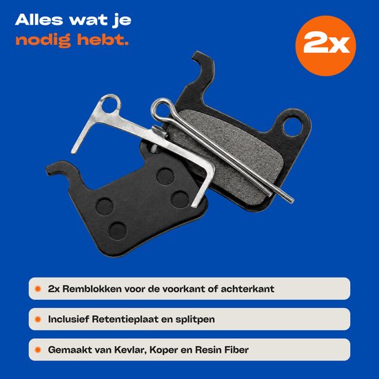 HeyParts 2 Sets Hydraulische Fatbike Remblokken - Geschikt voor Ouxi V8, H9 & QMWheel V20, V30 — afbeelding 4