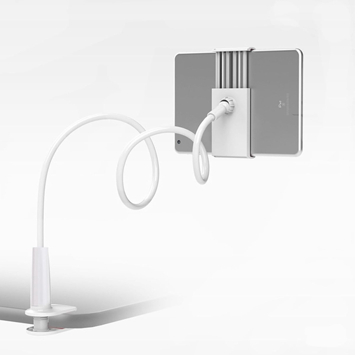 Houder voor Tabletbed, Flexibele Zwanenhals Tablethouder, 360° Flexibele Zwanenhals, Multi Hoek Standaard, Vast voor Tablets, Mobiele Telefoons, Computers