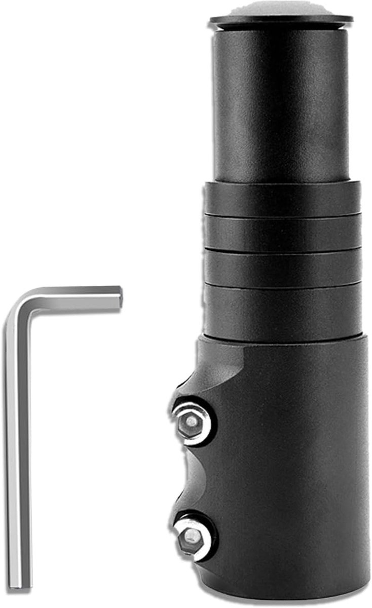 Stuurverhoging voor fiets, 28,6 mm, MTB-stuurverhoging met inbussleutel, MTB-stuur, stuurpen voor MTB, racefiets, stadsfiets, e-bike